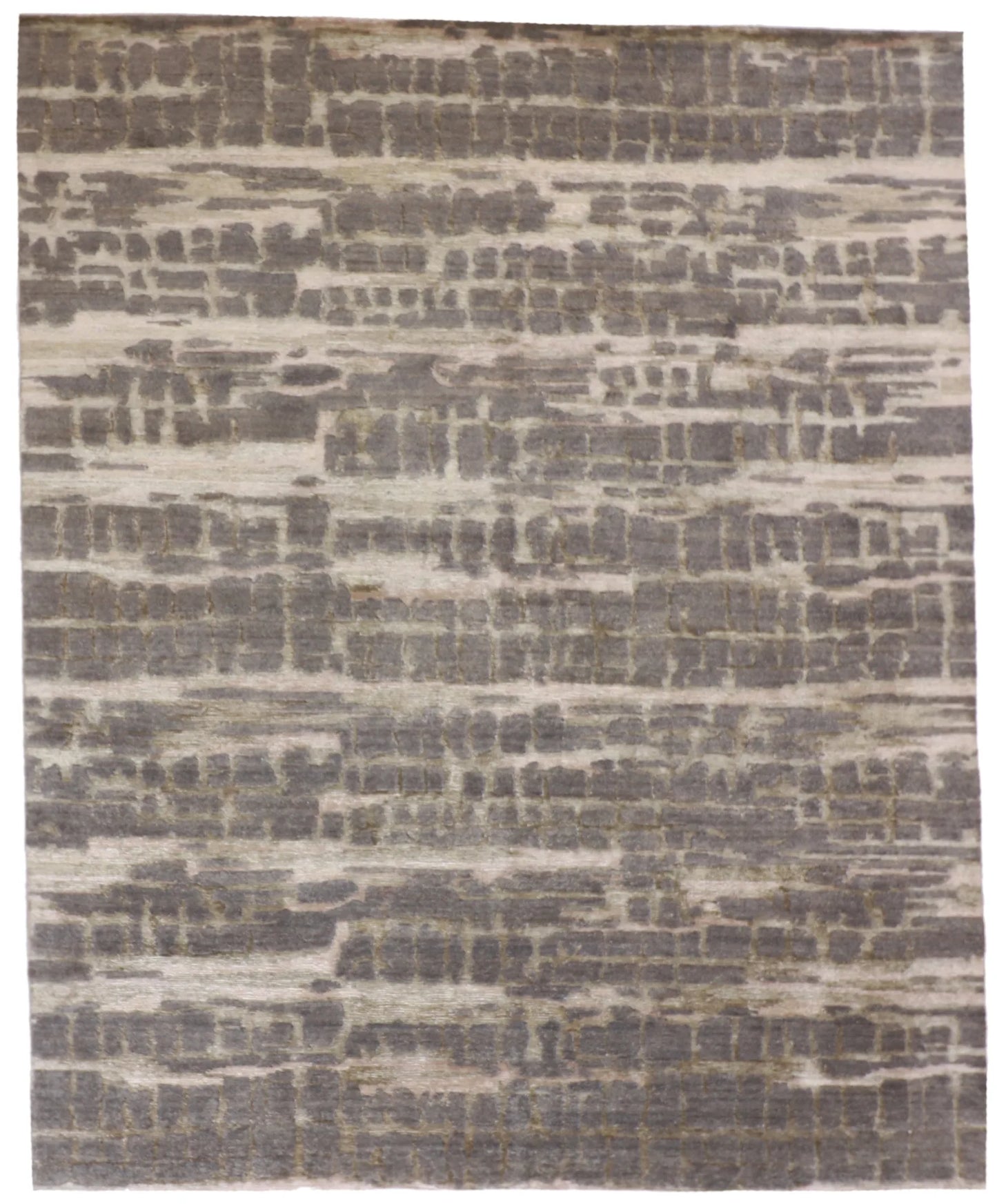 8x10 - Modern Wool All Over Rectangle - Hand Knotted Rug — 62246