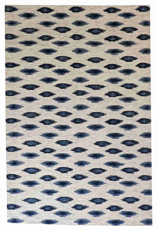 6x9 - Modern Fine All Over Rectangle - Hand Knotted Rug — 62252