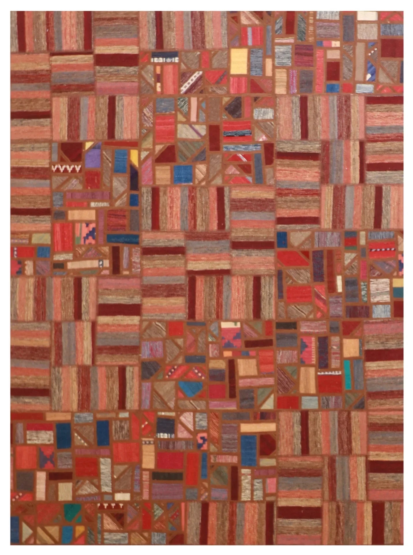 6x9 - Modern Wool All Over Rectangle - Hand Knotted Rug — 62326