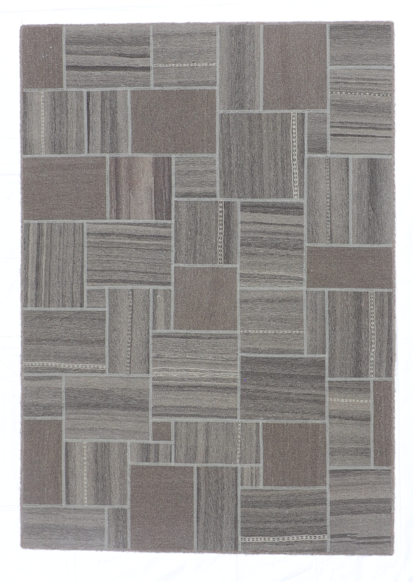5x7 - Modern Fine All Over Rectangle - Hand Knotted Rug — 62328