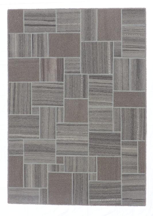 5x7 - Modern Fine All Over Rectangle - Hand Knotted Rug — 62328