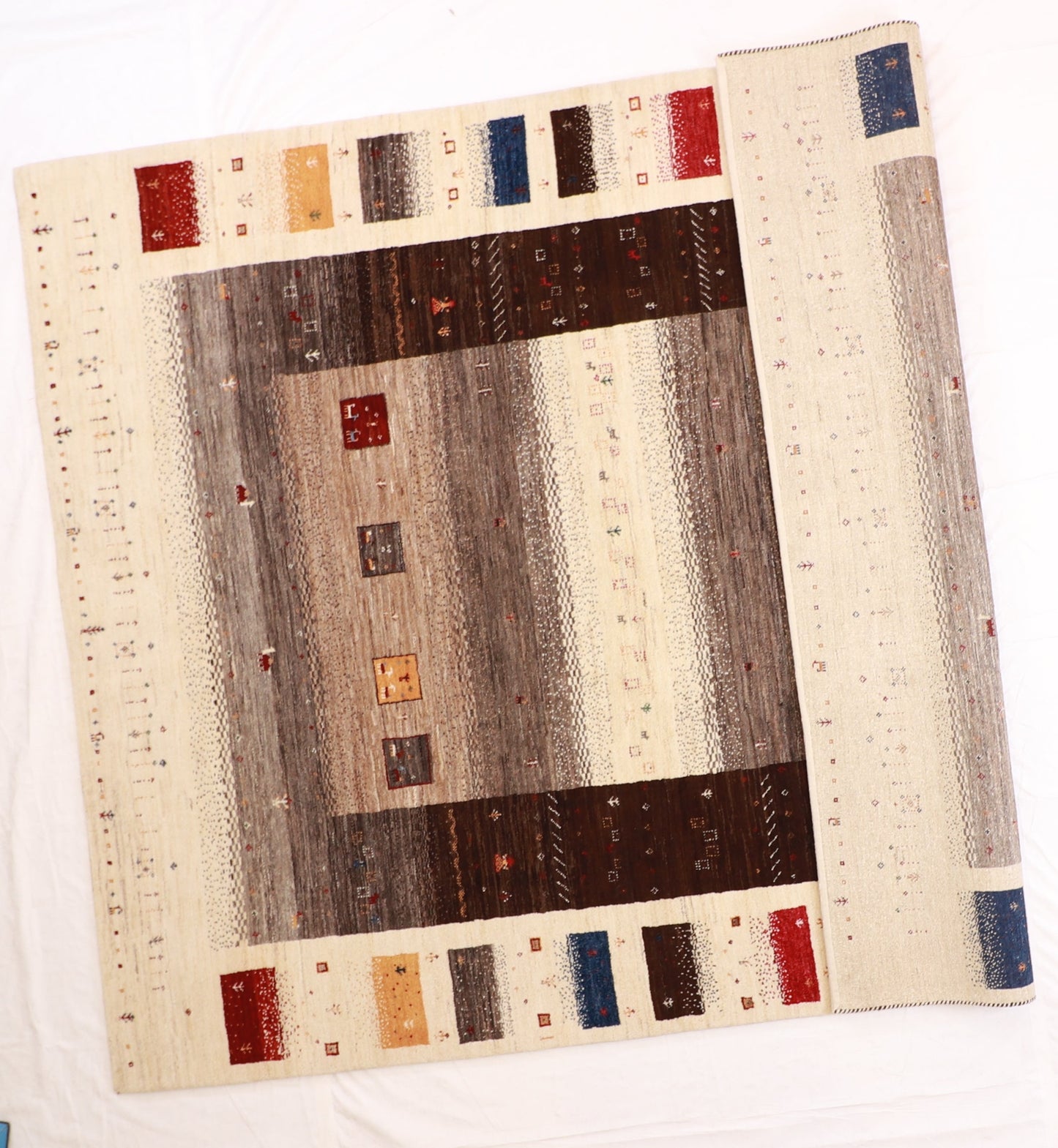 8x10 - Qash Qulie Wool All Over Rectangle - Hand Knotted Rug