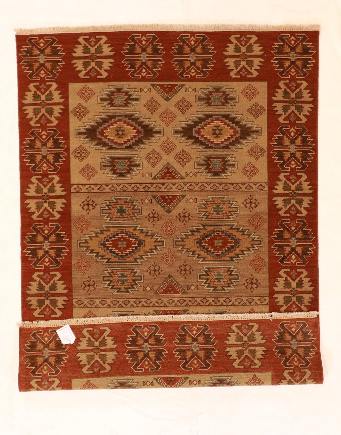 5x7- Serapie Fine/Wool All Over Rectangle - Hand Knotted Rug