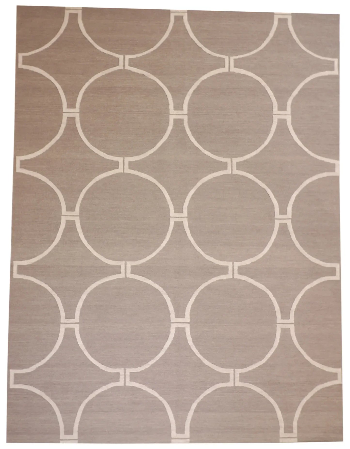9 x12 - Modern Fine/Wool All Over Rectangle - Hand Knotted Rug — 62687