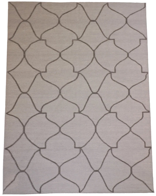 9 x12 - Modern Fine All Over Rectangle - Hand Knotted Rug — 62692