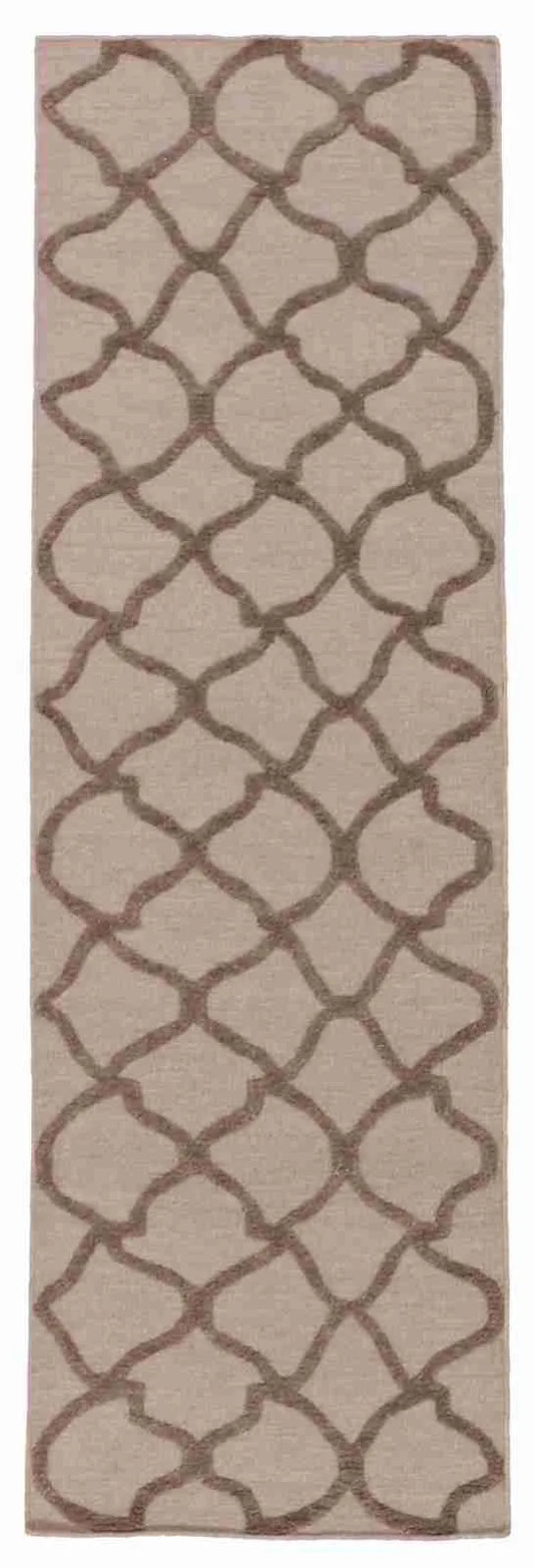 Runner - Modern Fine All Over Rectangle - Hand Knotted Rug — 62717