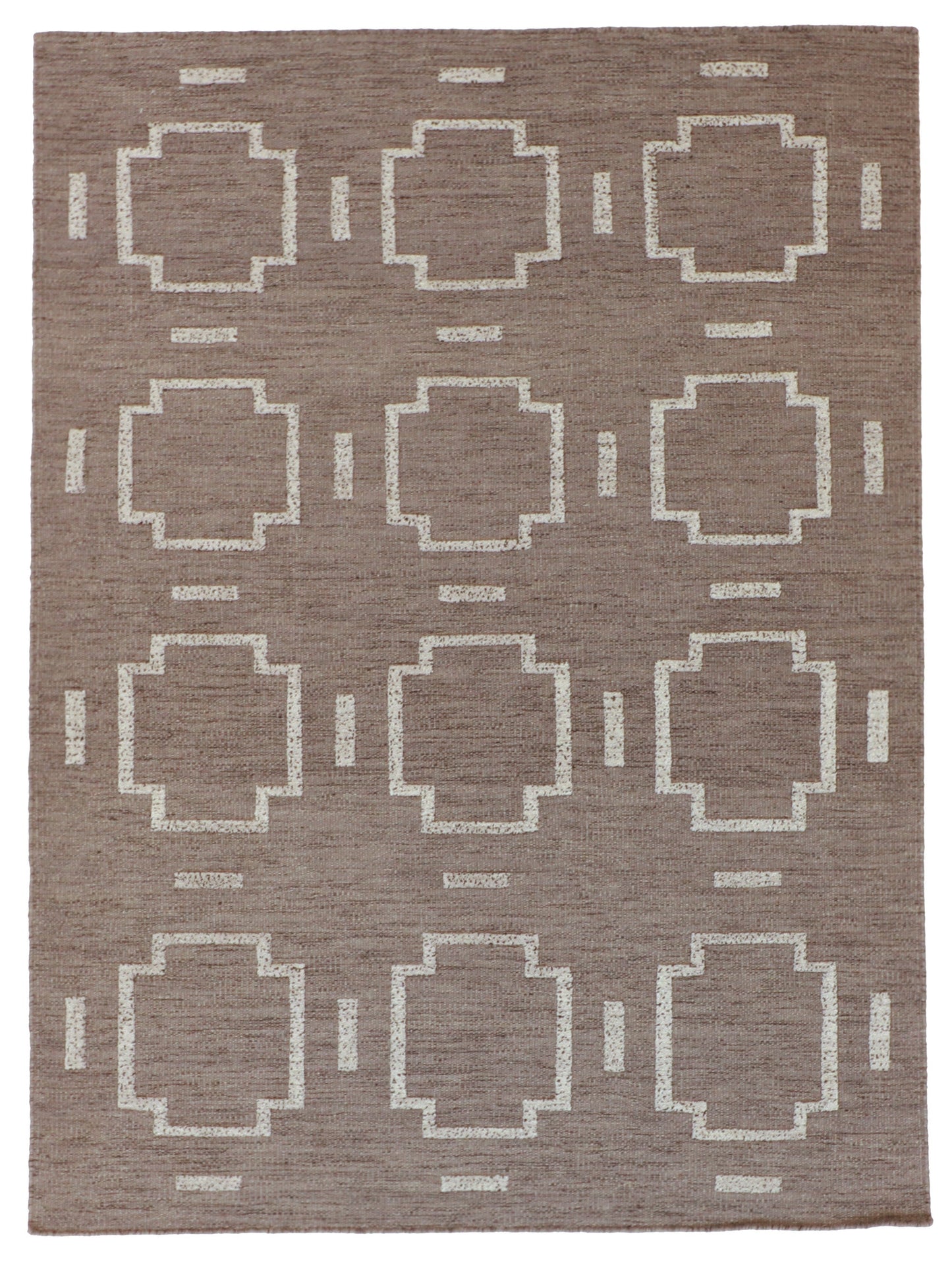 5x7 - Modern Fine All Over Rectangle - Hand Knotted Rug