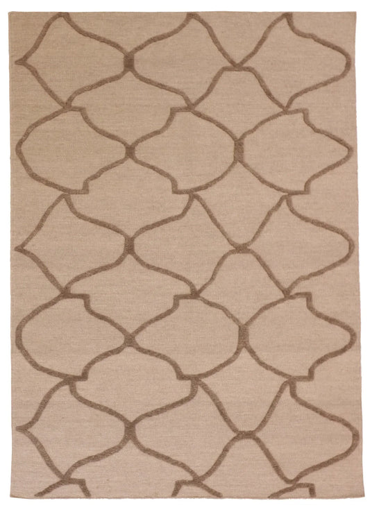 5x7 - Modern Fine/Wool All Over Rectangle - Hand Knotted Rug — 62750