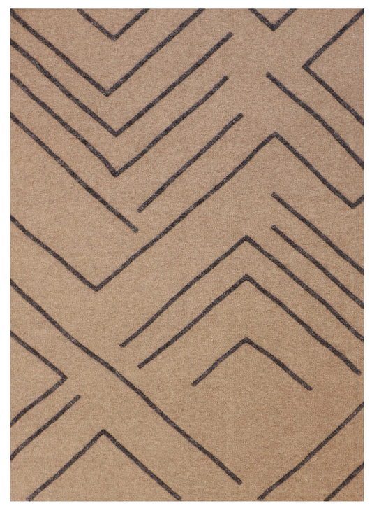 5x7 - Modern Fine/Wool All Over Rectangle - Hand Knotted Rug — 62752