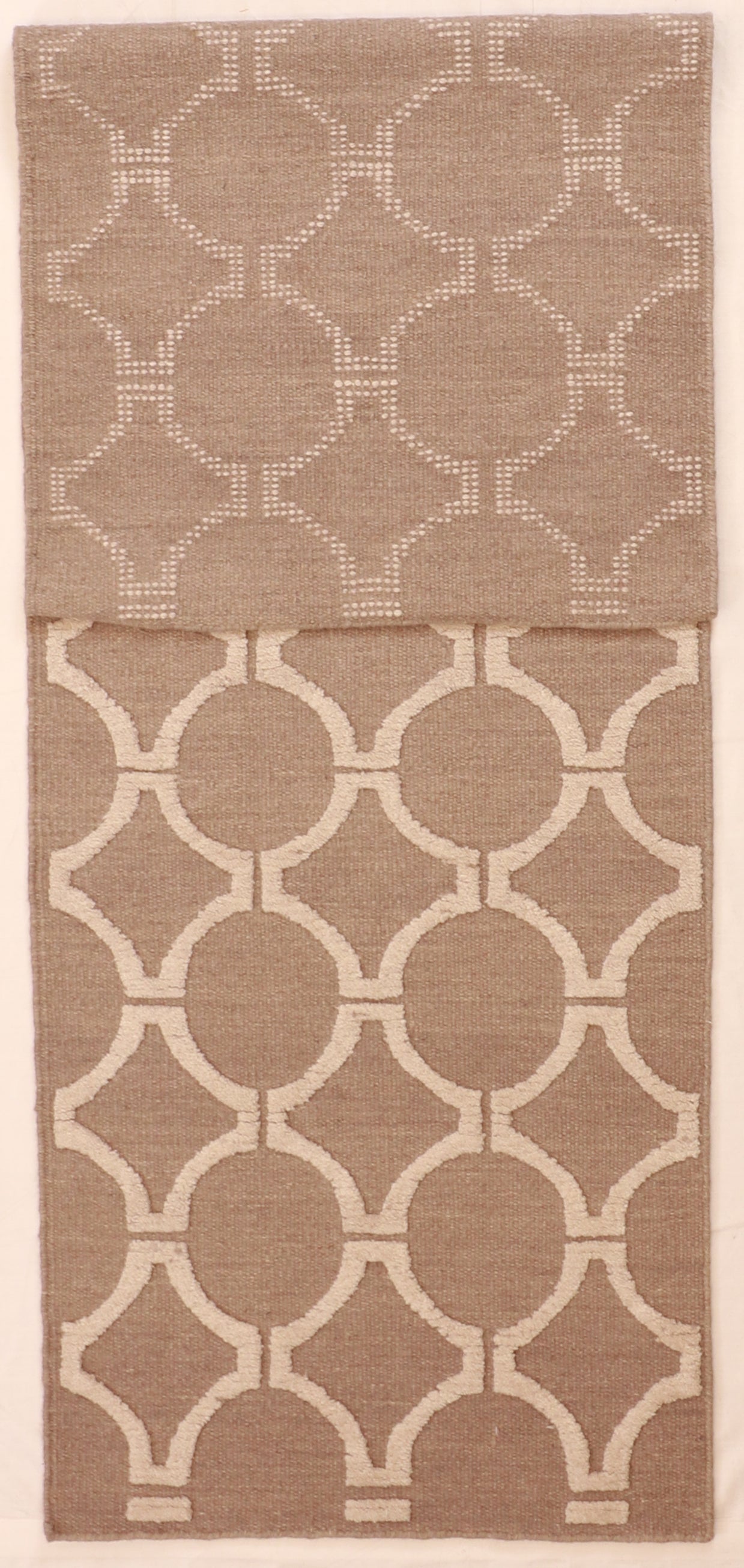 Runner - Modern Fine All Over Rectangle - Hand Knotted Rug — 62774