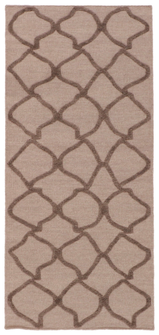 Runner - Modern Fine All Over Rectangle - Hand Knotted Rug