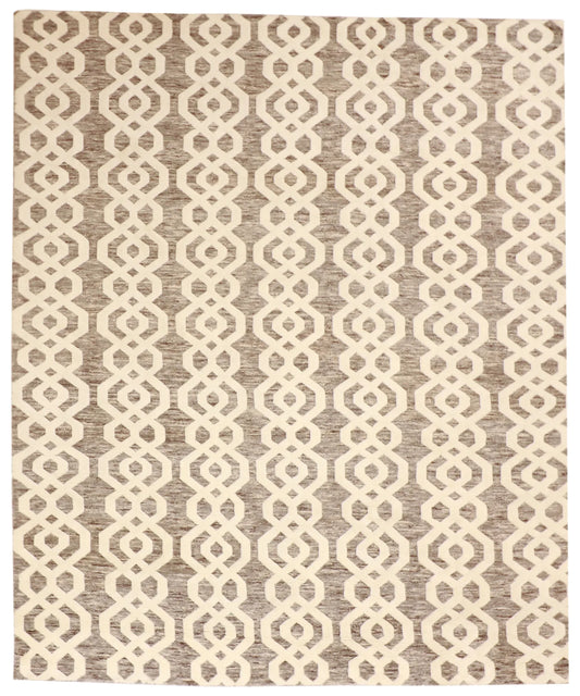 8x10 - Moroccan Wool All Over Rectangle - Hand Knotted Rug — 62785