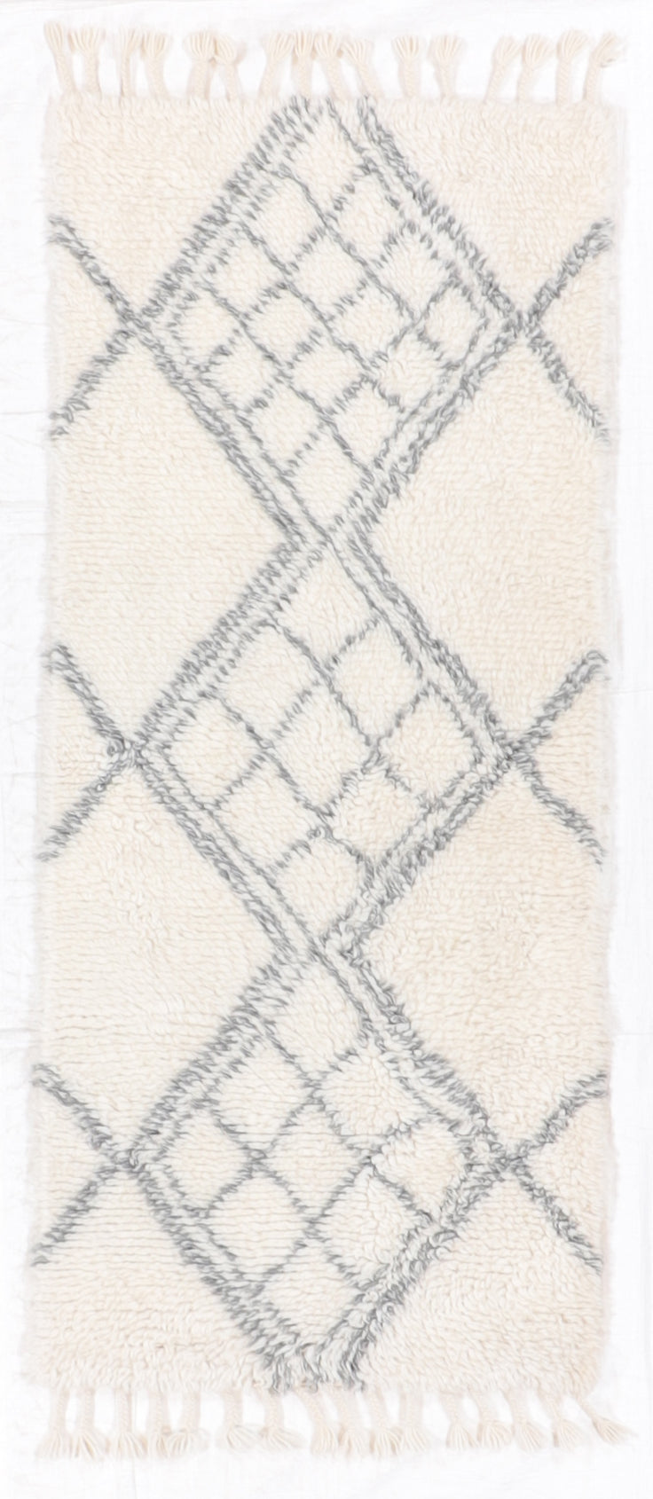 Runner - Moroccan Fine/Wool All Over Rectangle - Hand Knotted Rug