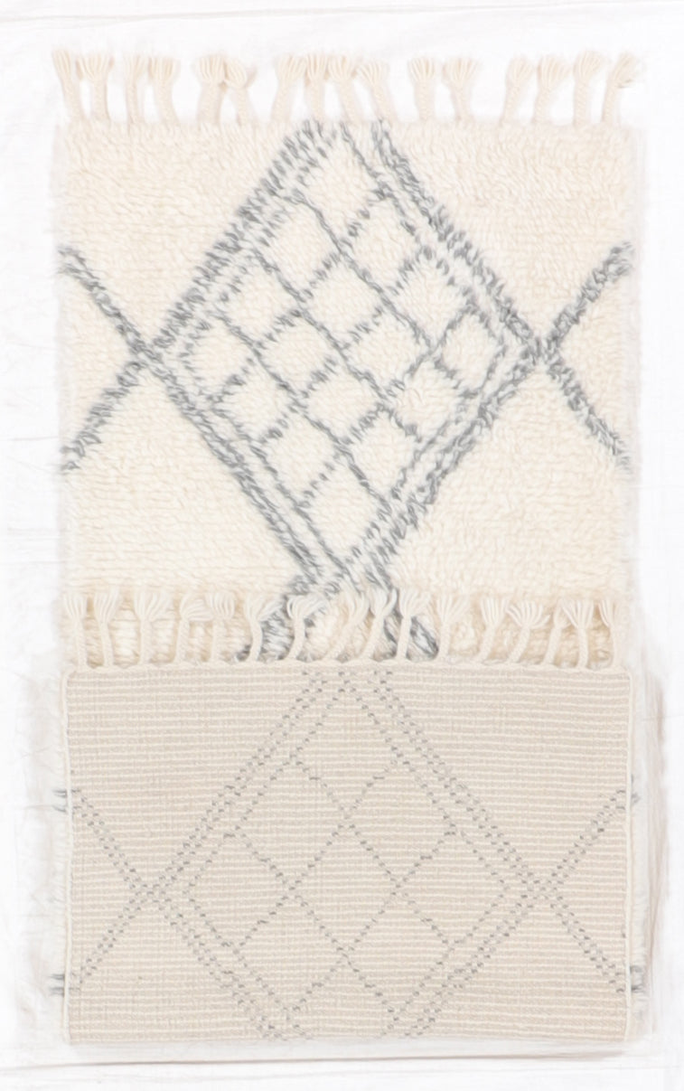 Runner - Moroccan Fine/Wool All Over Rectangle - Hand Knotted Rug