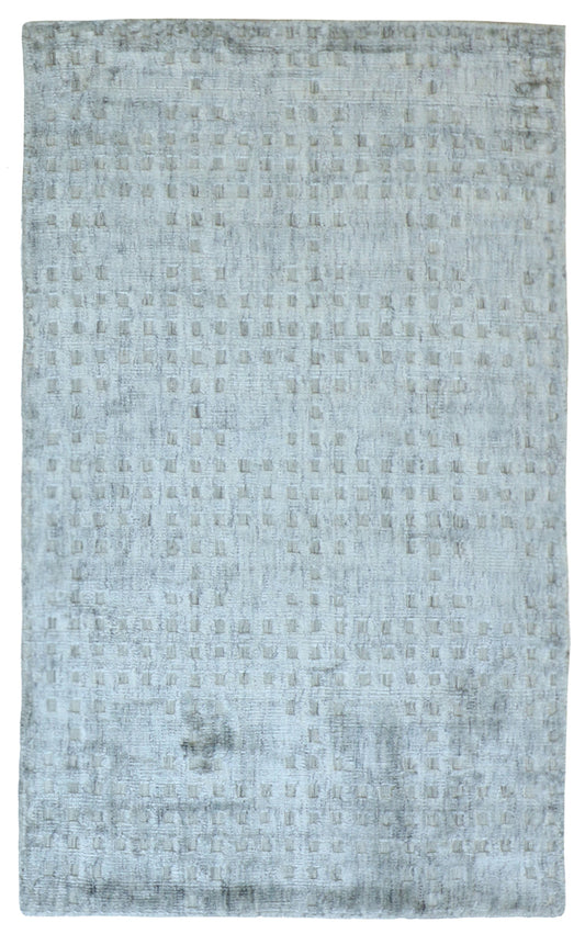 3x5 - Modern Fine/Silk All Over Rectangle - Hand Knotted Rug — 62904