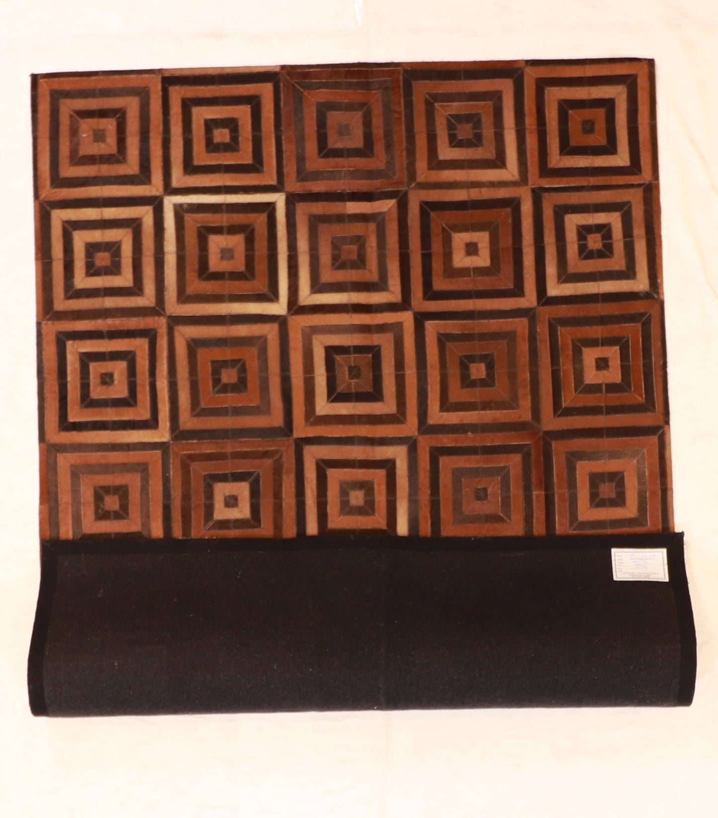 5x7 - Cowhide Leather All Over Rectangle