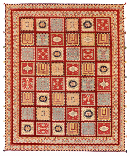 8x10 - Baluch Fine/Wool All Over Rectangle - Hand Knotted Rug — 62984