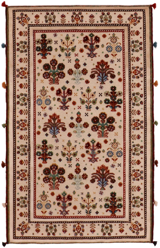 3x5 - Lori Fine/Wool All Over Rectangle - Hand Knotted Rug — 63007