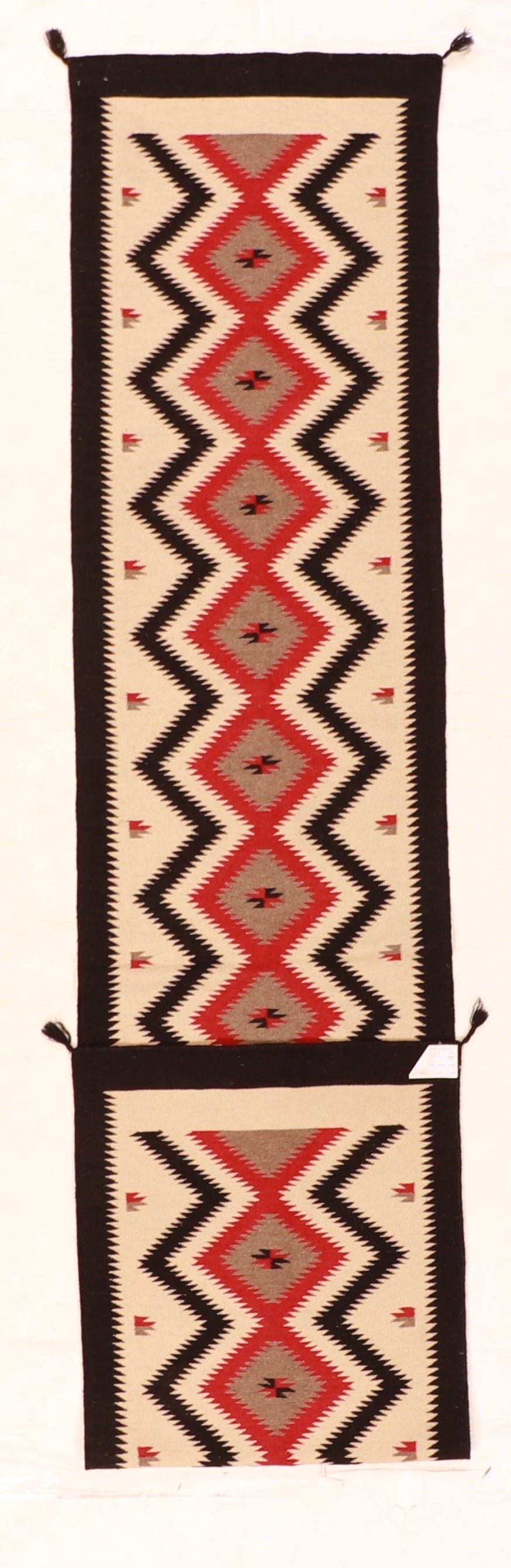 Runner - Navajo Fine/Wool Geometric Rectangle - Hand Knotted Rug