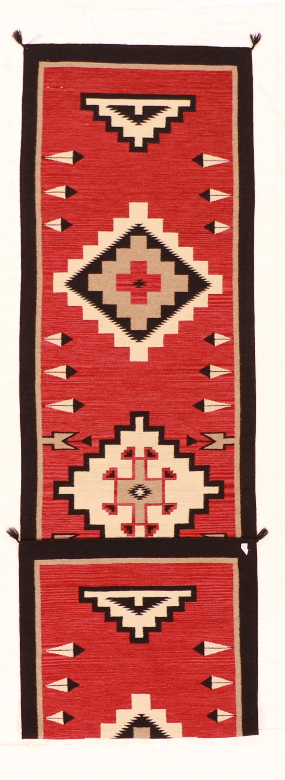 Runner - Navajo Fine/Wool Geometric Rectangle - Hand Knotted Rug
