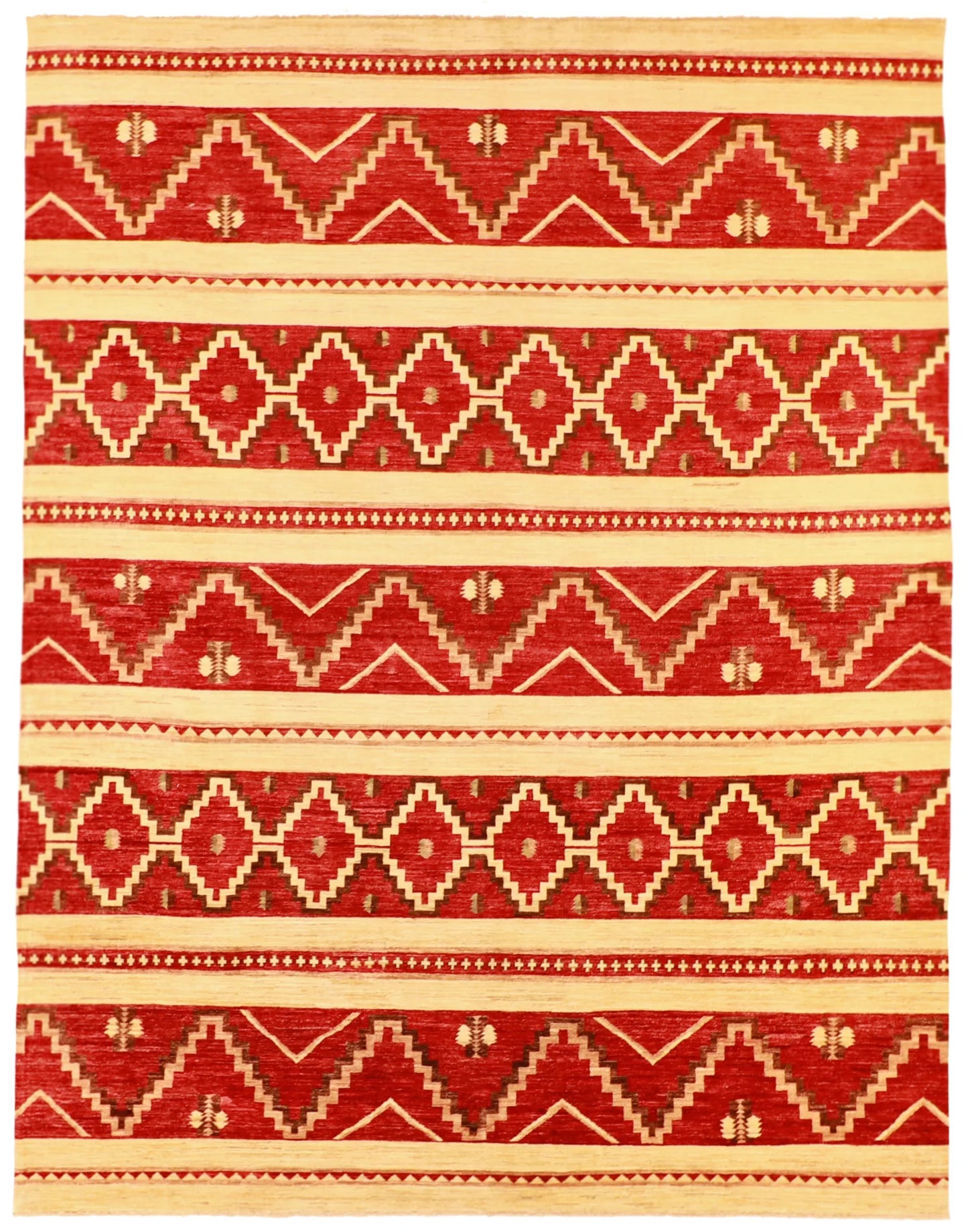 9x12 - Mountain Modern Fine/Wool All Over Rectangle - Hand Knotted Rug — 63175