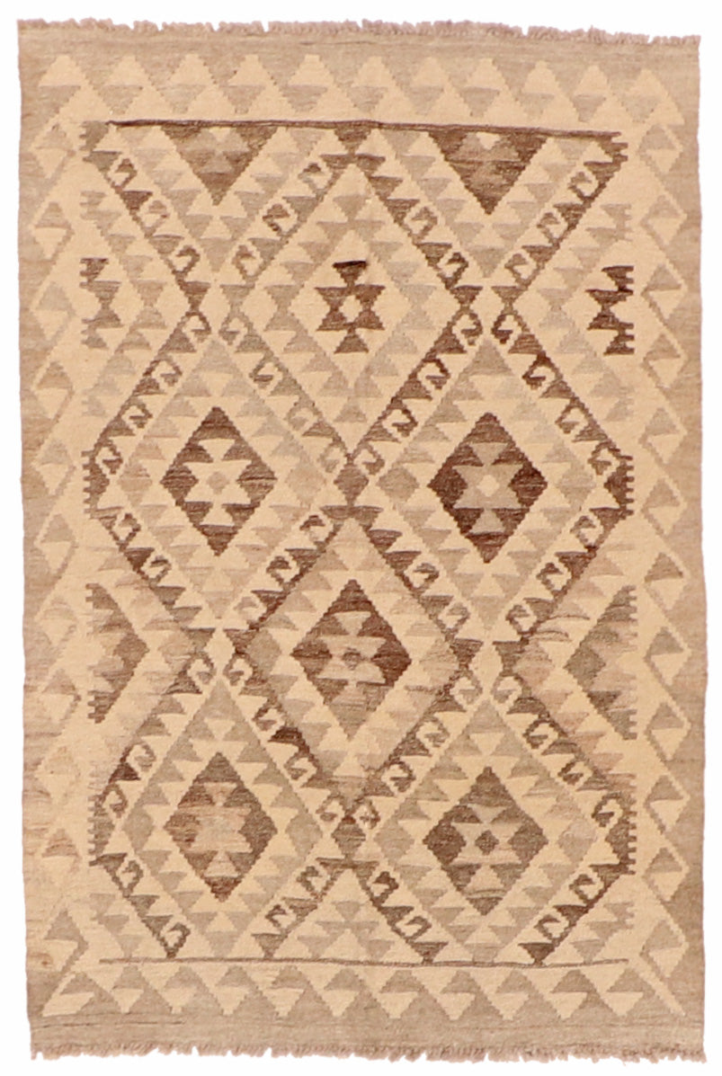 3x5 - Kilim Fine Wool All Over Rectangle - Hand Knotted Rug