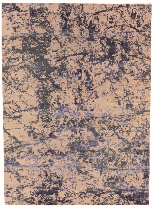 5x7 - Modern Fine All Over Rectangle - Hand Knotted Rug