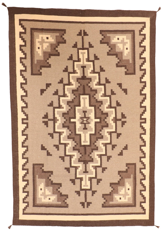 6x9 - Kilim Fine/Wool Geometric Rectangle - Hand Knotted Rug