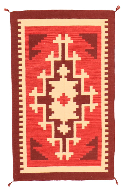 3x5 - Navajo Fine Wool All Over Rectangle - Hand Knotted Rug