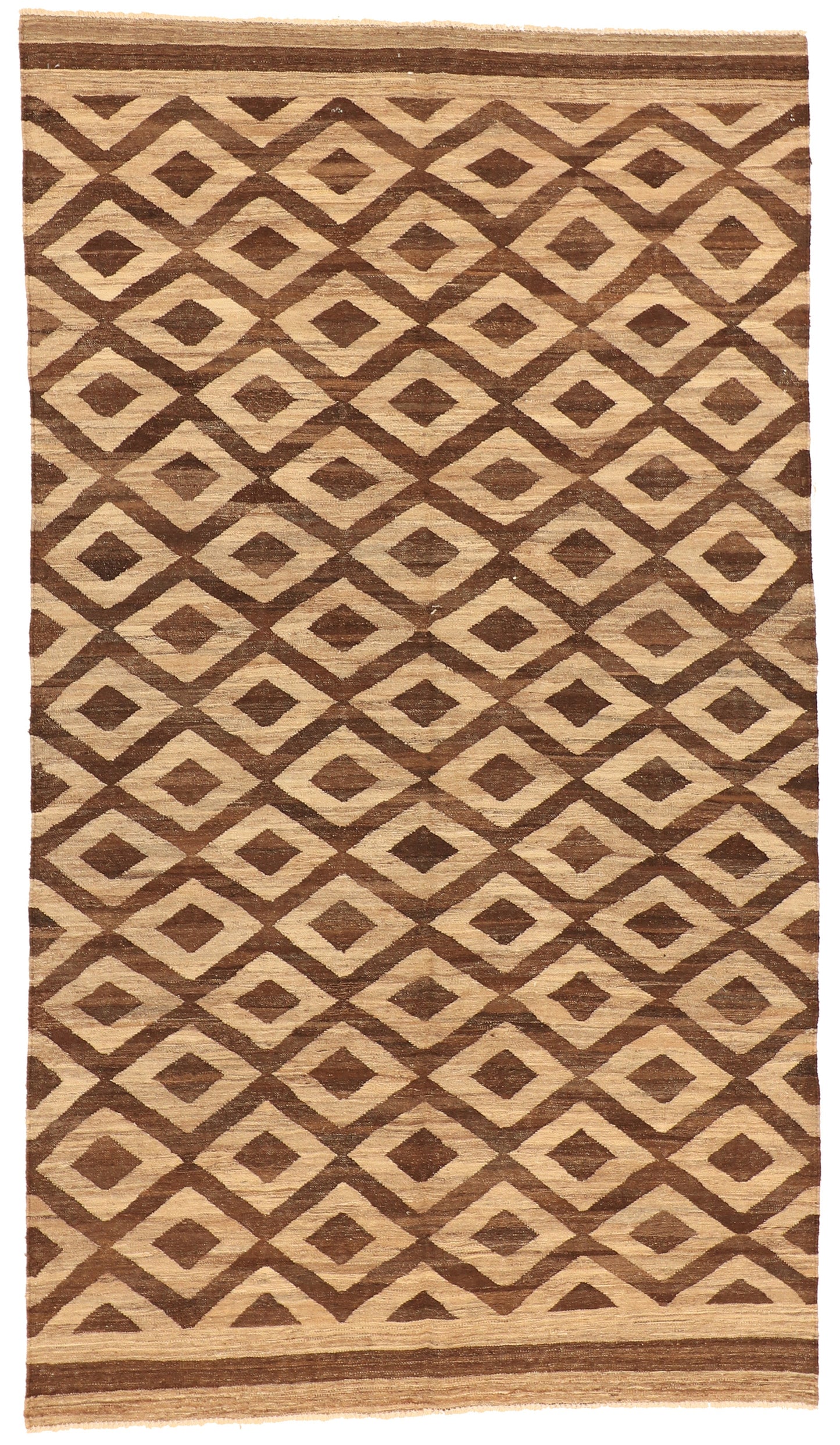 7x10 - Modern Fine Kilim Rectangle - Hand Knotted Rug