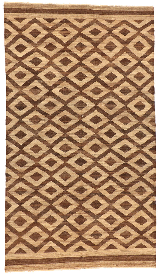 7x10 - Modern Fine Kilim Rectangle - Hand Knotted Rug