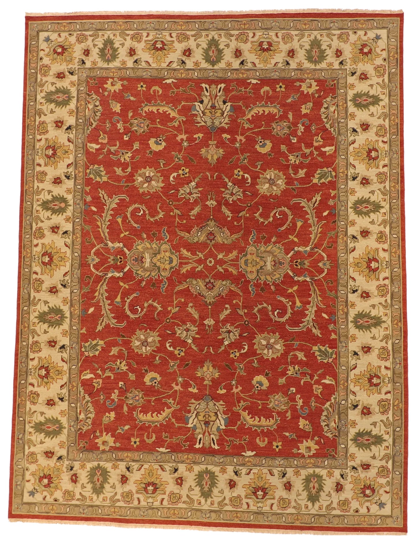 9x12 - Tabriz Fine/Wool Kilim Rectangle - Hand Knotted Rug — 63869