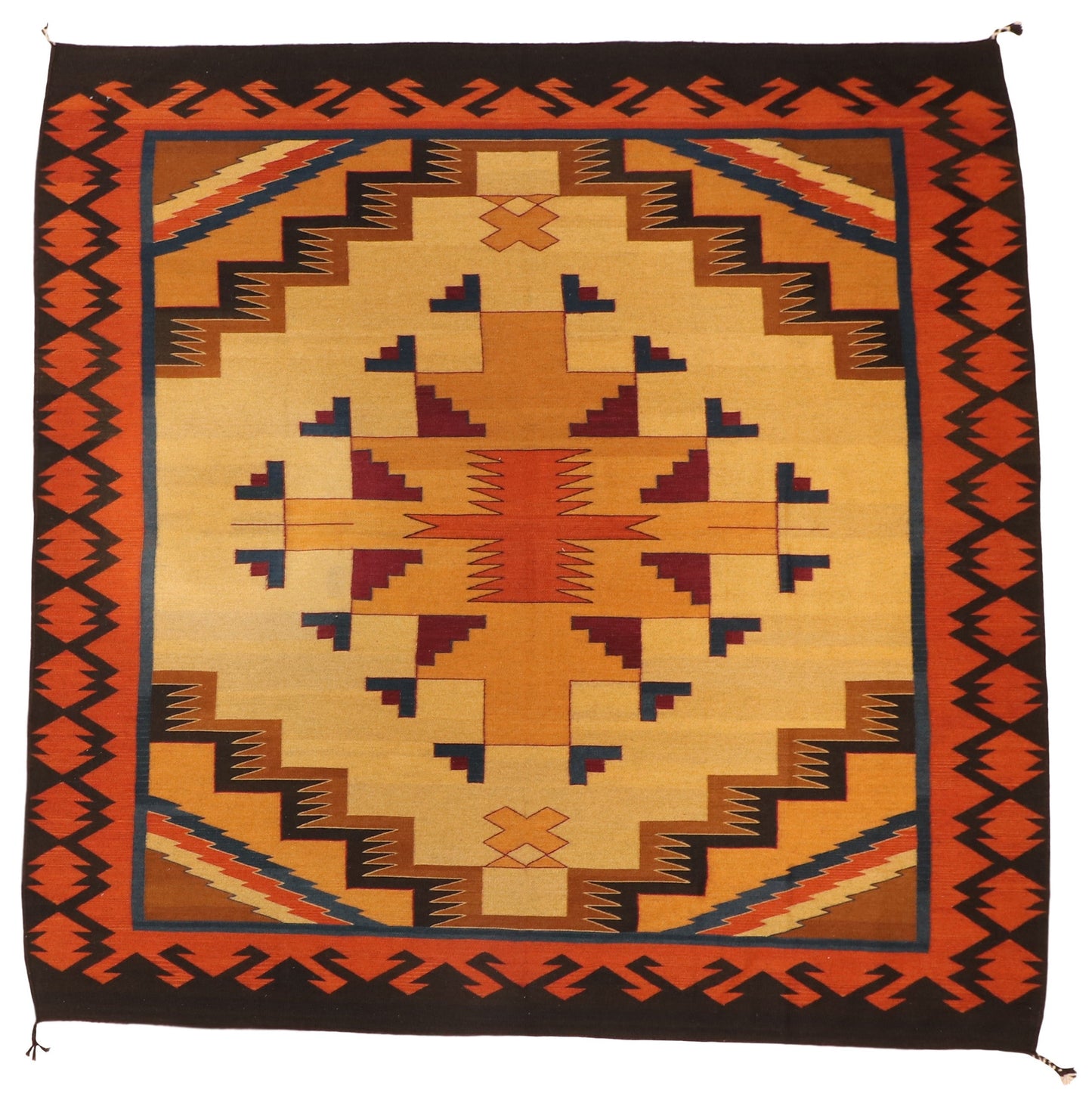 Square - Zapotec Fine/Wool Medallion Rectangle - Hand Knotted Rug