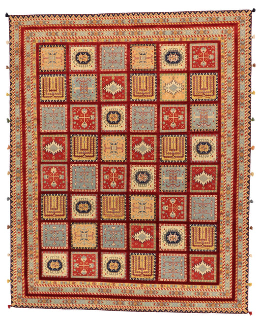 8x10 - Bakhtiarie Fine/Wool All Over Rectangle - Hand Knotted Rug — 64098