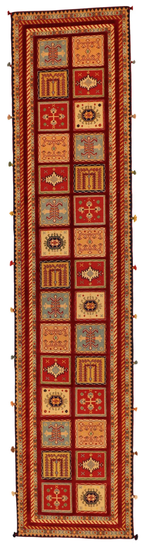 Runner - Bakhtiarie Fine All Over Rectangle - Hand Knotted Rug — 64103