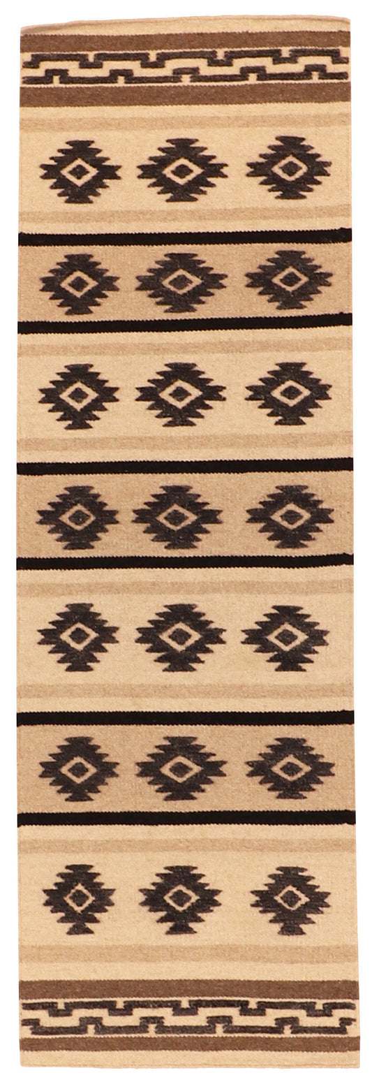 2.7x8 Runner  - Mountain Modern Fine All Over Rectangle - Hand Knotted Rug — 64118