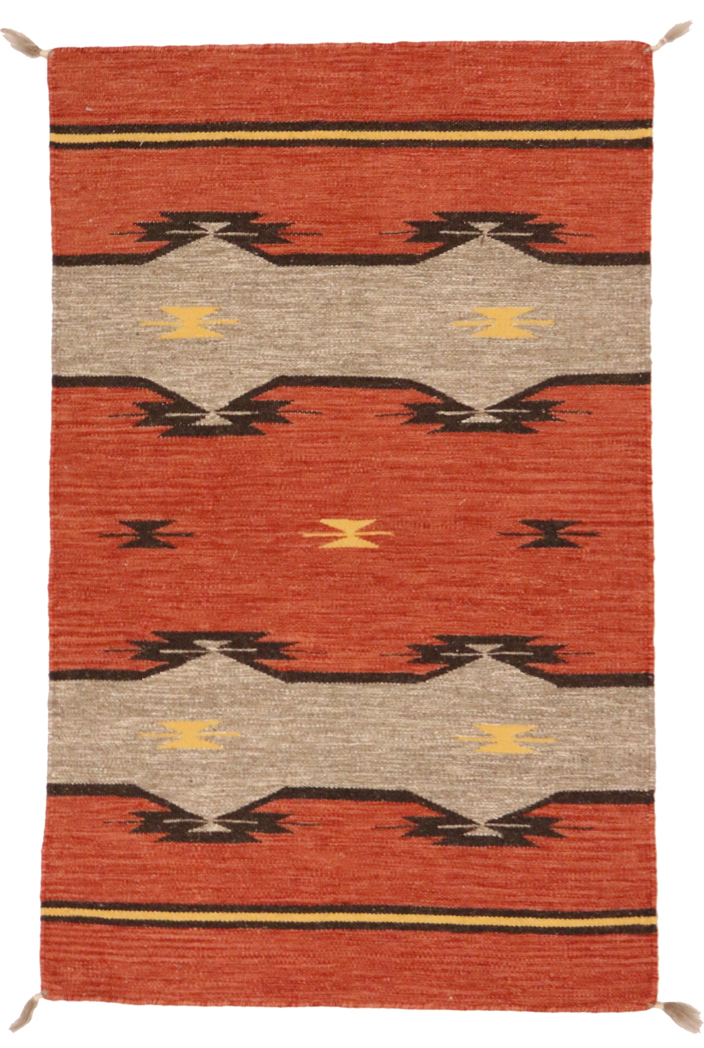 3x5 - Navajo Fine Wool All Over Rectangle - Hand Knotted Rug