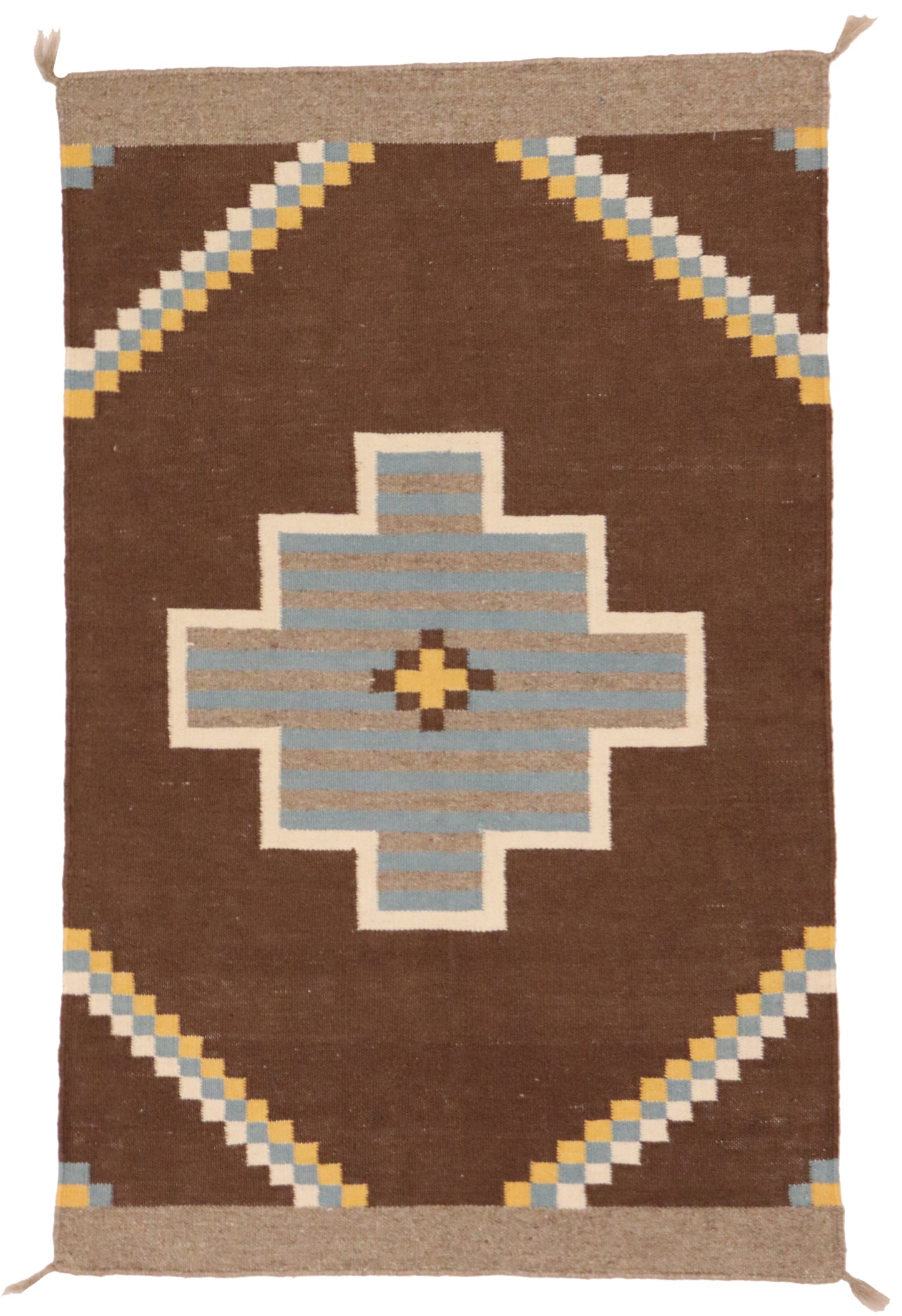 3x5 - Navajo Fine Wool All Over Rectangle - Hand Knotted Rug