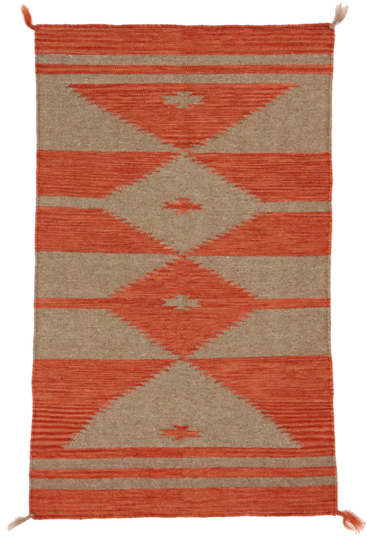 3x5 - Navajo Fine Wool All Over Rectangle - Hand Knotted Rug