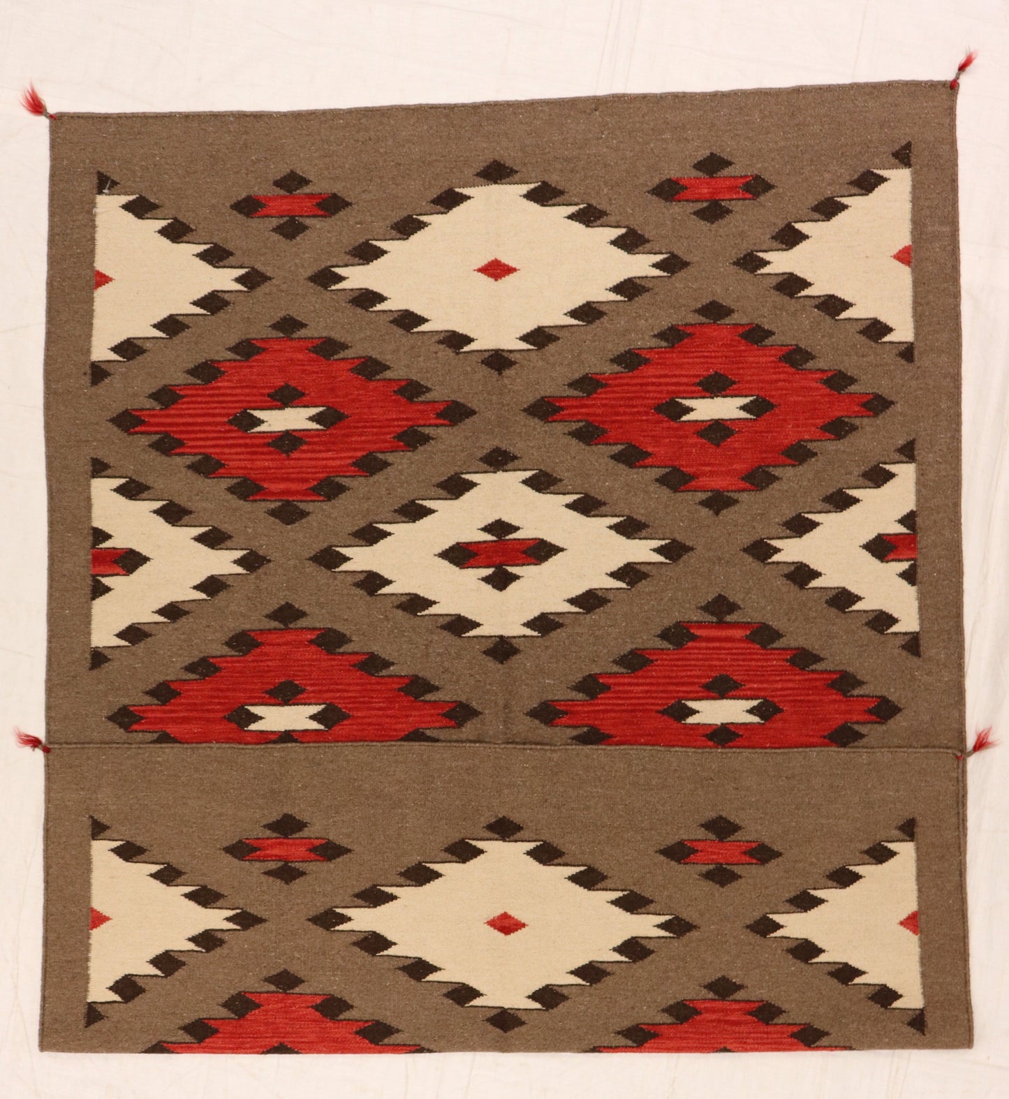 5x7 - Navajo Fine Wool Geometric Rectangle - Hand Knotted Rug