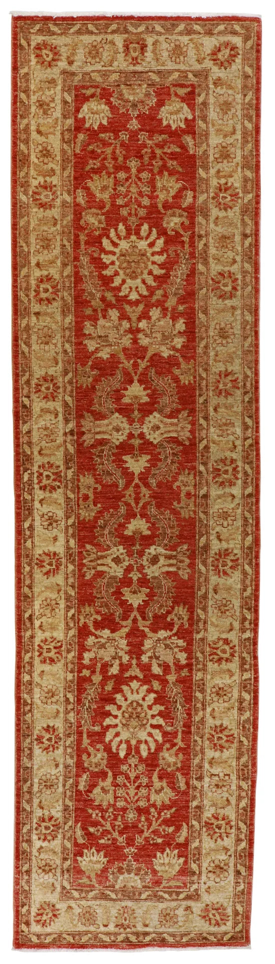 Runner - Tabriz Fine/Wool All Over Rectangle - Hand Knotted Rug — 65049
