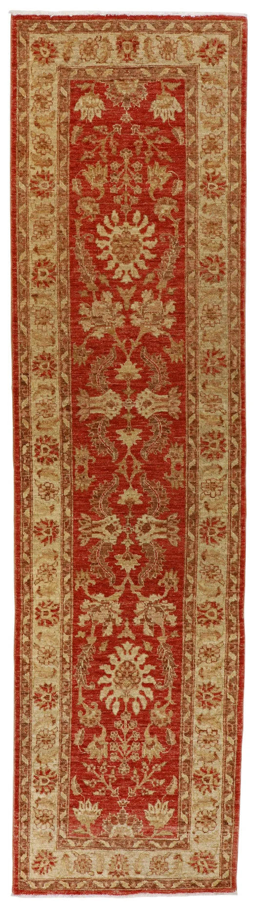 Runner - Tabriz Fine/Wool All Over Rectangle - Hand Knotted Rug — 65049