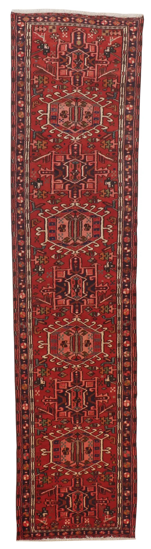 Runner - Karajeh Fine/Wool All Over Rectangle - Hand Knotted Rug — 65251