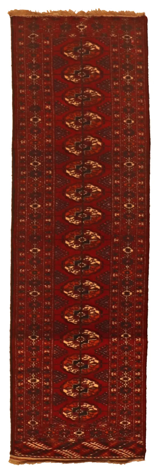 Runner - Moud Fine All Over Rectangle - Hand Knotted Rug — 65256