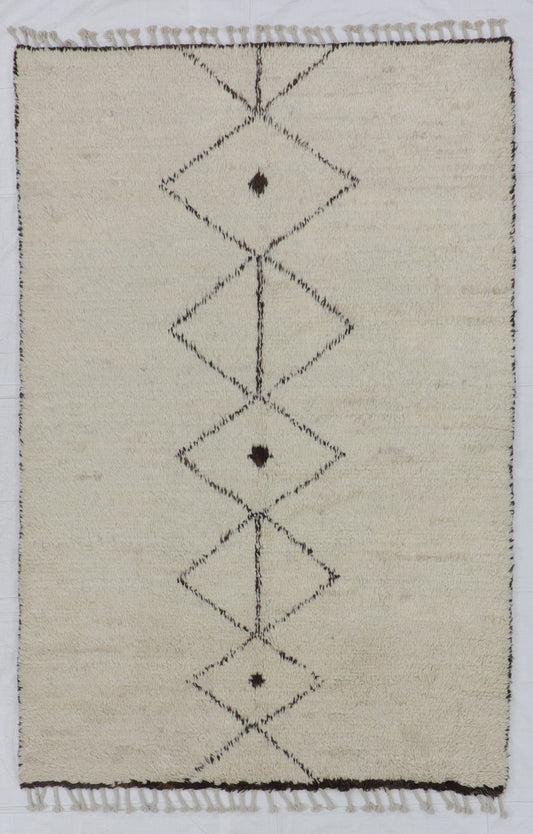 9 x 12- Moroccan Fine/Wool Rectangle - Hand Woven Rug
