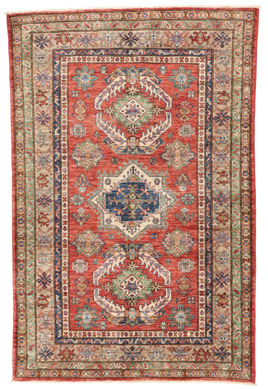 4x6 - Heriz Fine/Wool All Over Rectangle - Hand Knotted Rug
