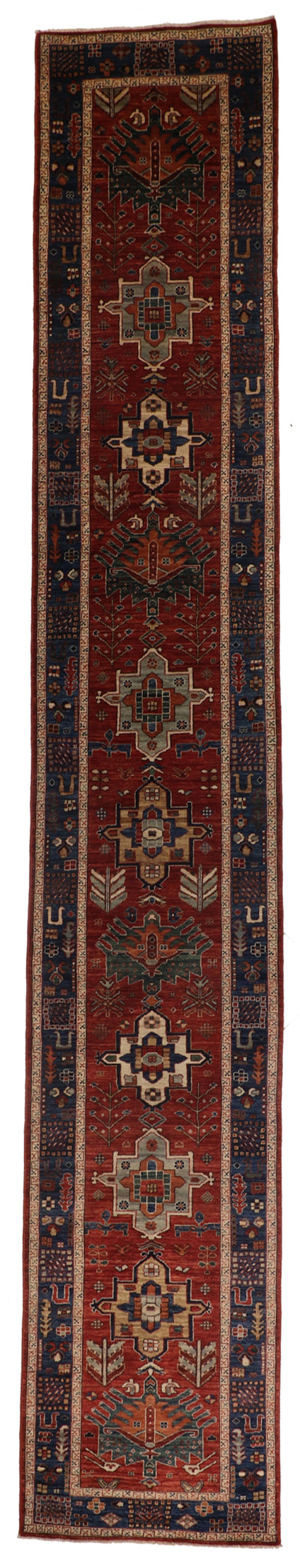 Runner - Ziegler Fine All Over Rectangle - Hand Knotted Rug