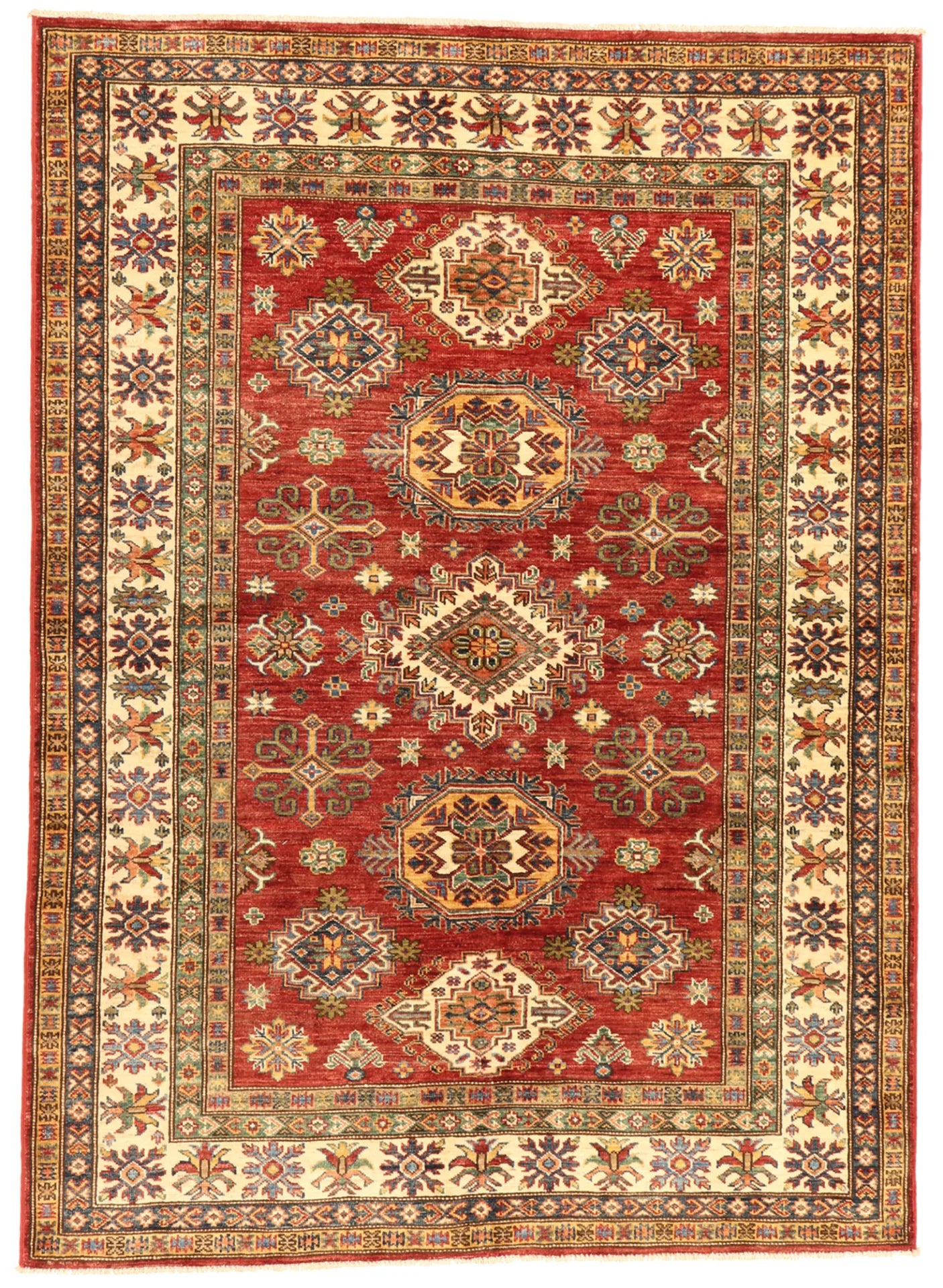 5x7 - Shirvan Fine/Wool All Over Rectangle - Hand Knotted Rug — 65631