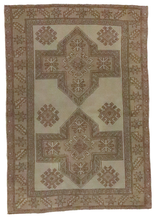 4x6 - Oushak Fine All Over Rectangle - Hand Knotted Rug