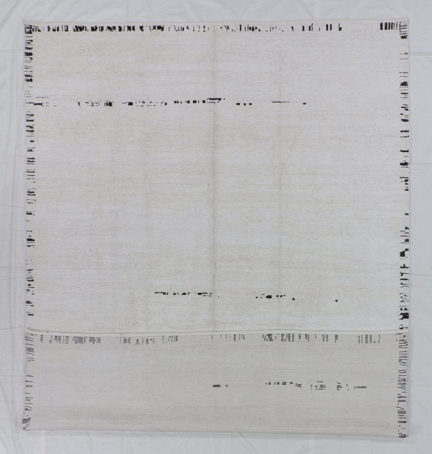 W 8.9 L 11.8 Moroccan 100% Wool Handmade All Over Geometric Design - 65704